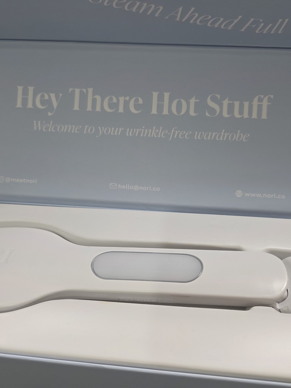NOR White Handheld Garment Steamer - White